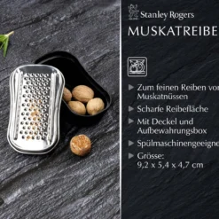Muskatreibe mit Behälter Various, 9,5x5,4cm