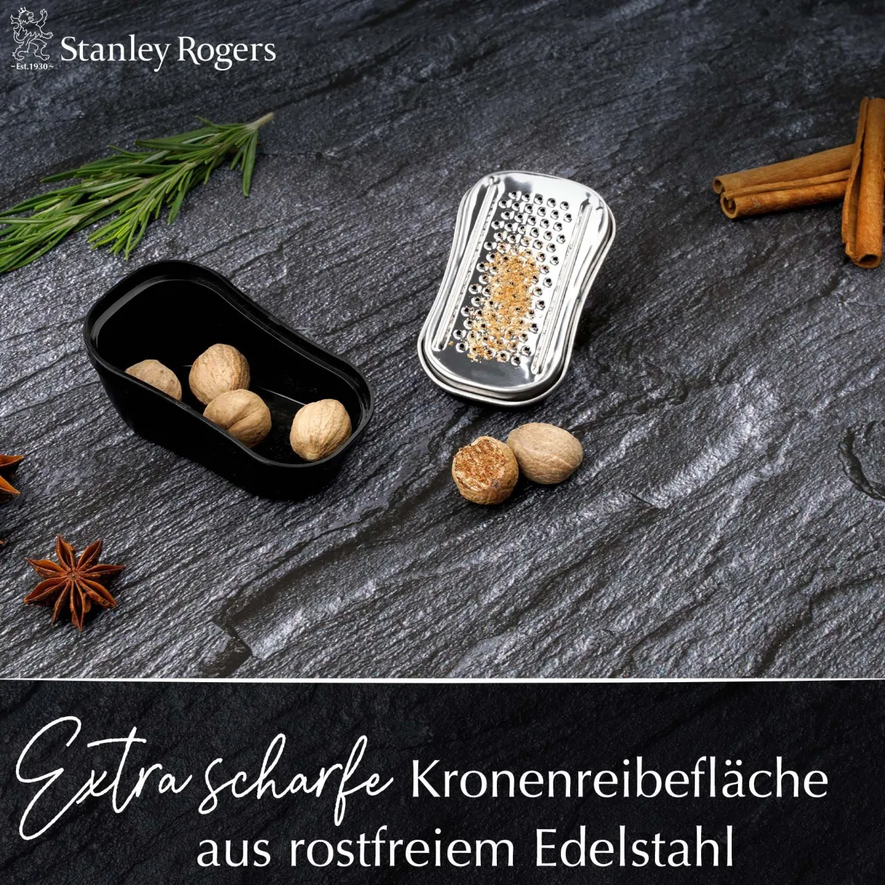 Muskatreibe mit Behälter Various, 9,5x5,4cm