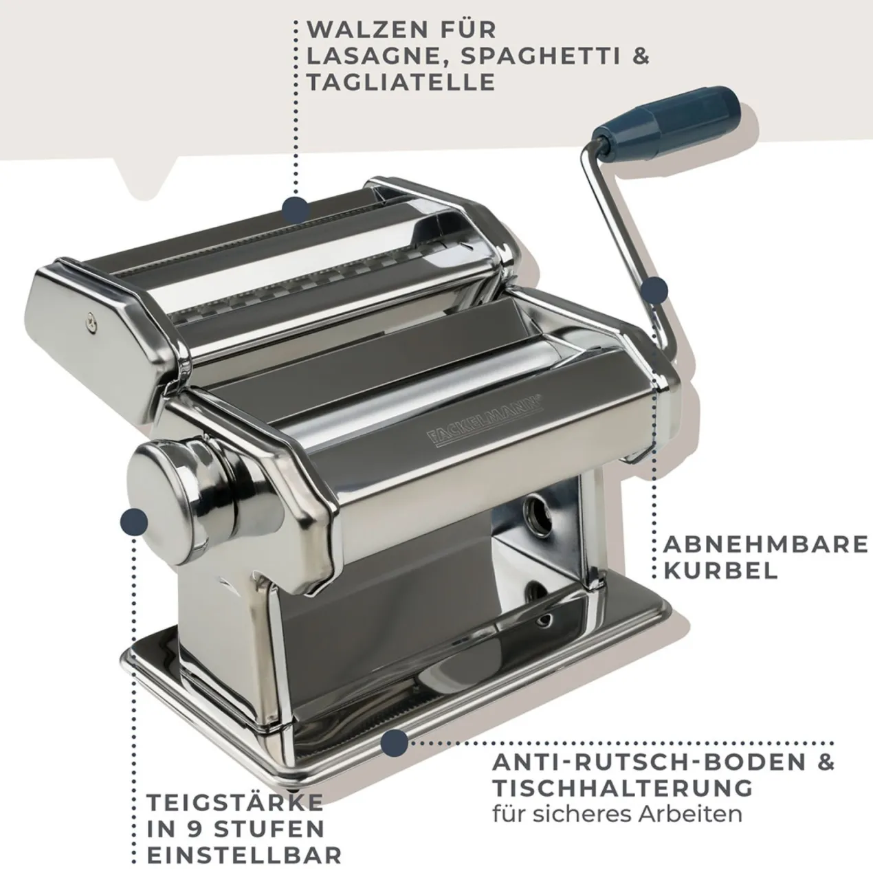 Nudelmaschine #easyprepare, Edelstahl