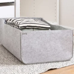 Organize your closet Aufbewahrungsbox, 54x37x21 cm, Filz, grau