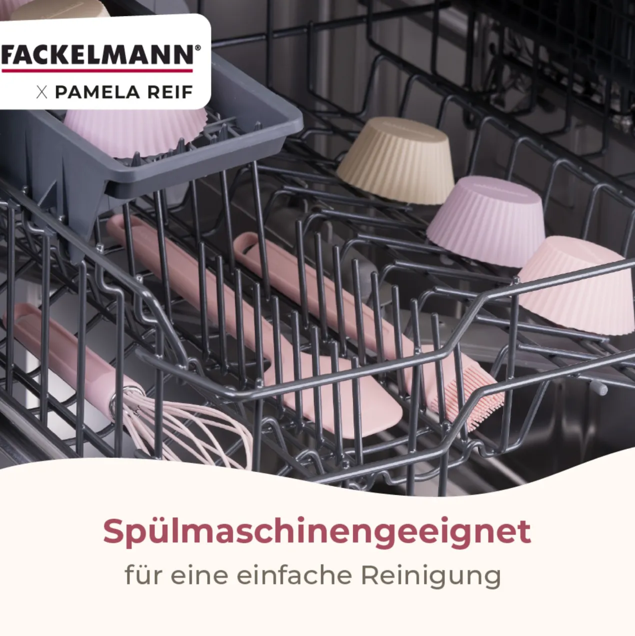 Pamela Reif Backpinsel Rosa, Silikon