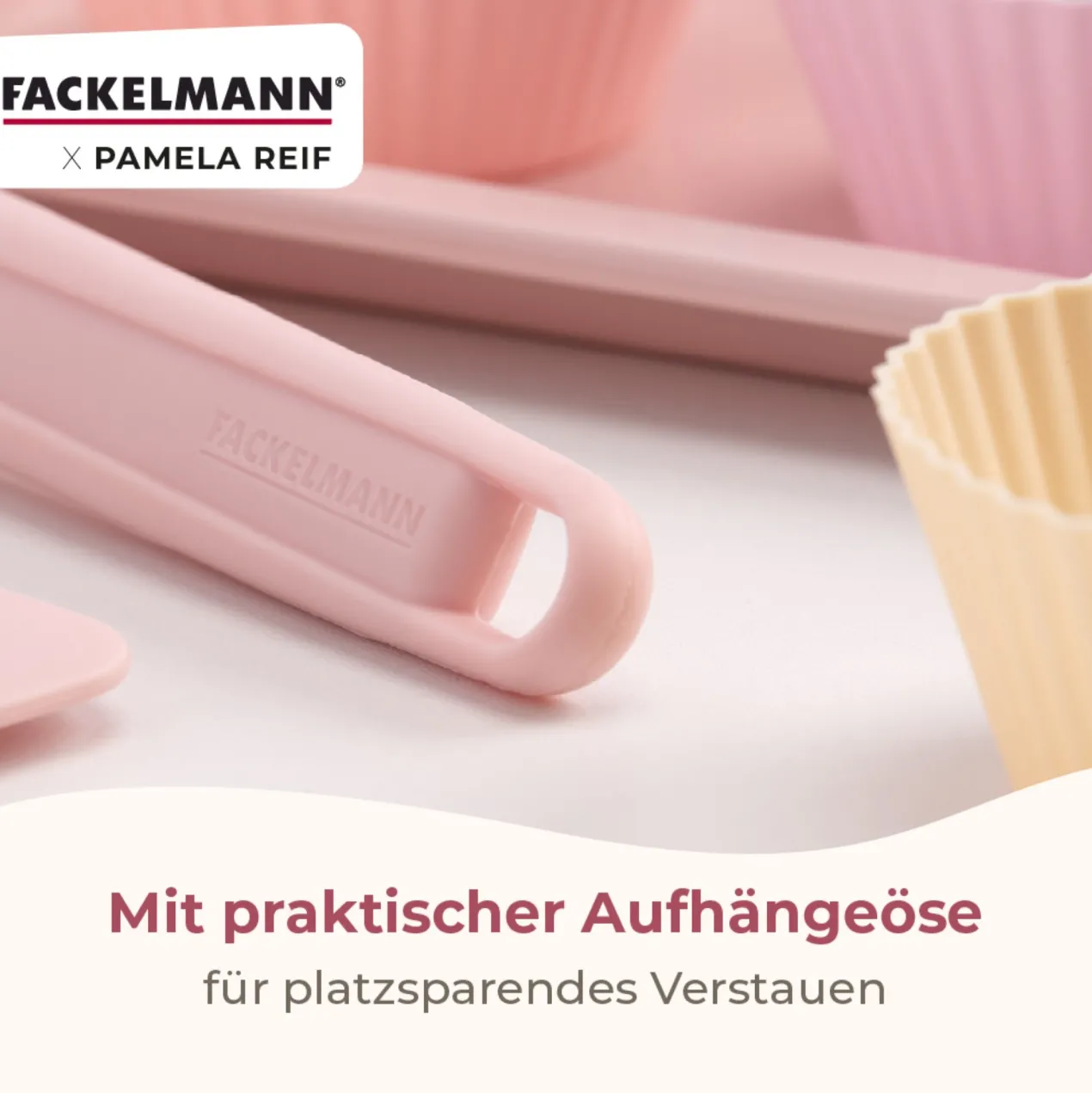 Pamela Reif Backpinsel Rosa, Silikon