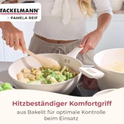 Pamela Reif Bratpfanne Ø24cm, Keramik, Wabenboden