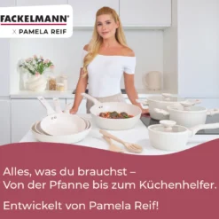 Pamela Reif Bratpfanne Ø24cm, Keramik, Wabenboden