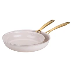 Pamela Reif Bratpfannen-Set Signature, Keramik, Gold-Griff, Ø24+28cm – 20% Rabatt mit Code: COOK20