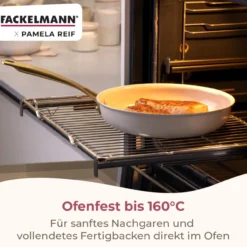 Pamela Reif Bratpfannen-Set Signature, Keramik, Gold-Griff, Ø24+28cm – 20% Rabatt mit Code: COOK20