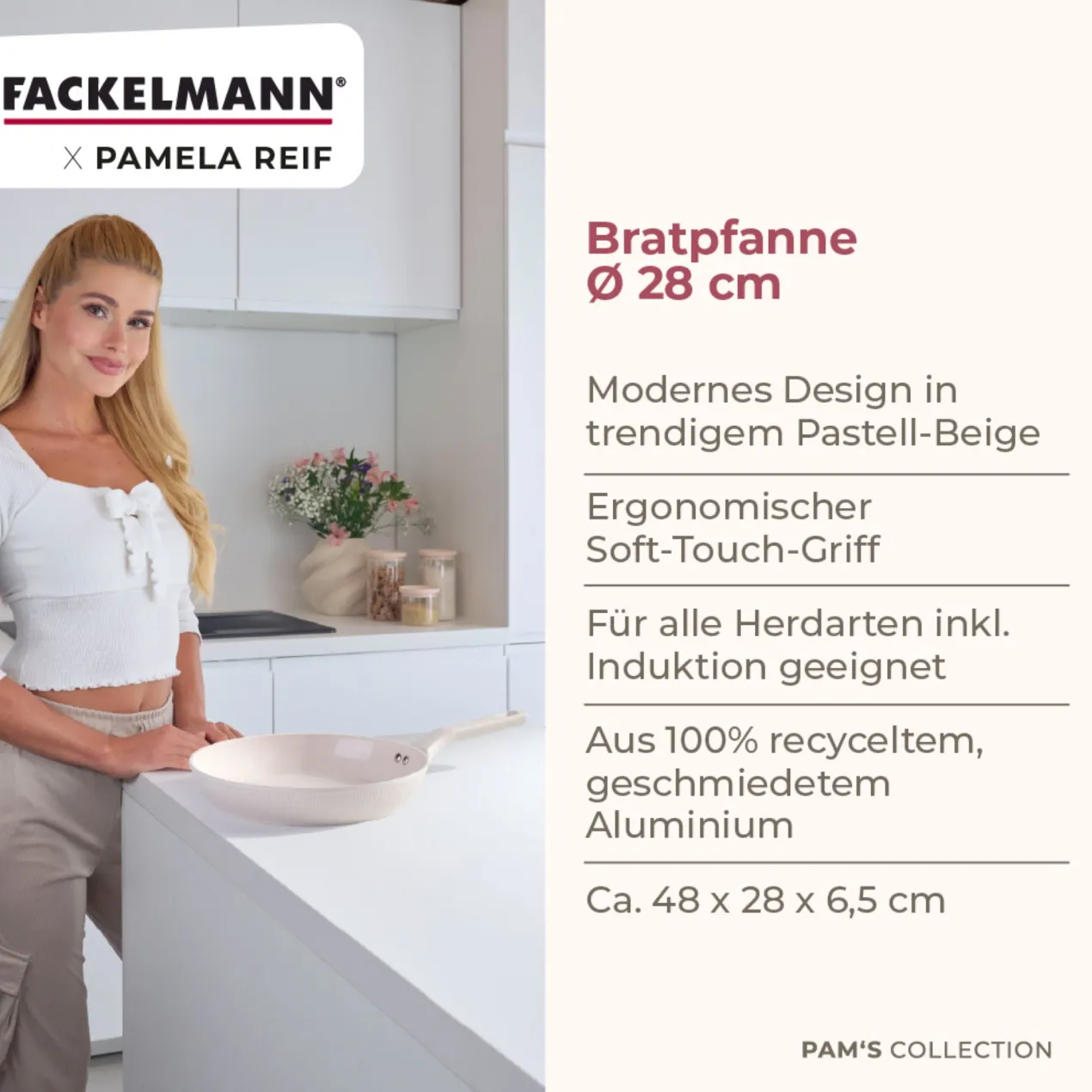 Pamela Reif Bratpfanne Shell, Ø28cm