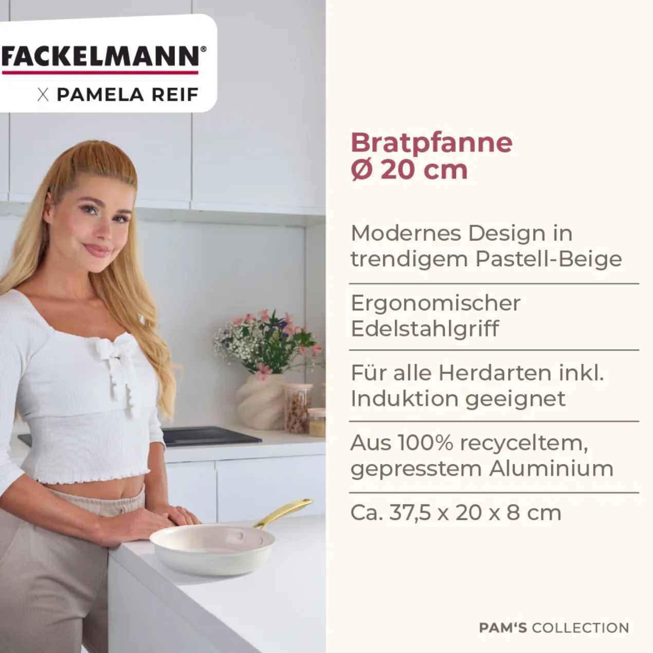 Pamela Reif Bratpfanne Signature, Ø20cm – 20% Rabatt mit Code: COOK20