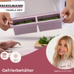 Pamela Reif Gefrierbox Lavendel, 2x250ml, Silikon