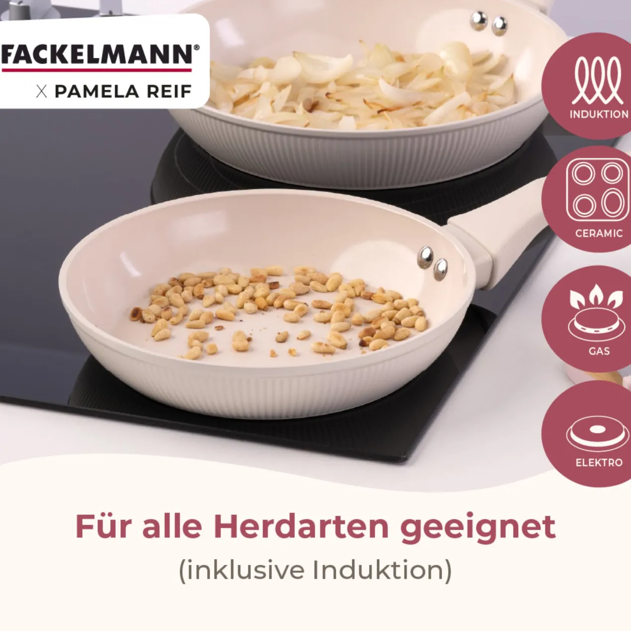 Pamela Reif Hochrandpfanne Shell, Ø28cm