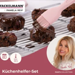 Pamela Reif Küchenhelfer-Set rosa, 3-tlg.