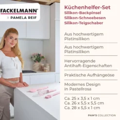 Pamela Reif Küchenhelfer-Set rosa, 3-tlg.