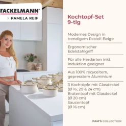 Pamela Reif Kochgeschirr-Set Signature, 9-teilig – 20% Rabatt mit Code: COOK20
