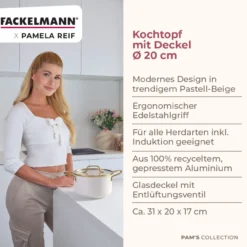 Pamela Reif Kochtopf mit Deckel Signature, Ø20cm – 20% Rabatt mit Code: COOK20