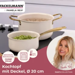 Pamela Reif Kochtopf mit Deckel Signature, Ø20cm – 20% Rabatt mit Code: COOK20