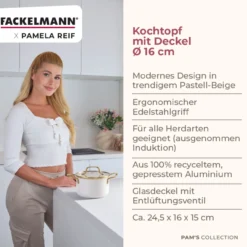 Pamela Reif Kochtopf mit Deckel Signature, Ø16cm – 20% Rabatt mit Code: COOK20