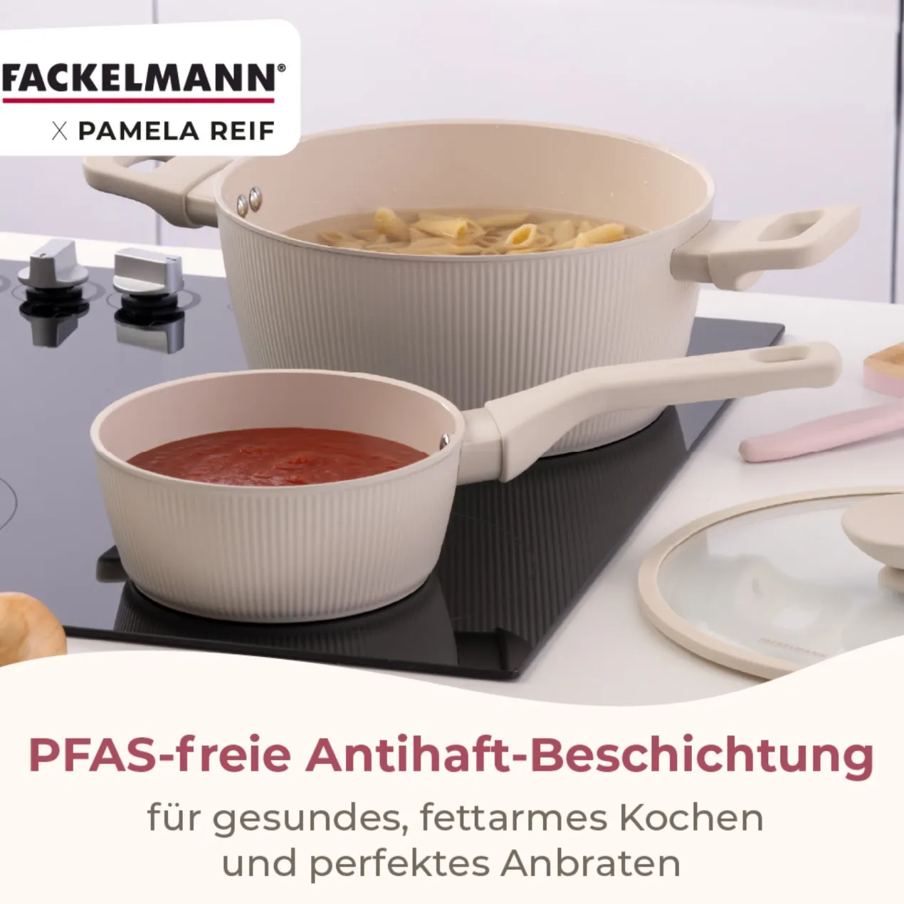 Pamela Reif Kochtopf mit Deckel Shell, Ø24cm