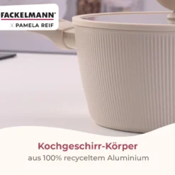 Pamela Reif Kochtopf mit Deckel Shell, Ø20cm