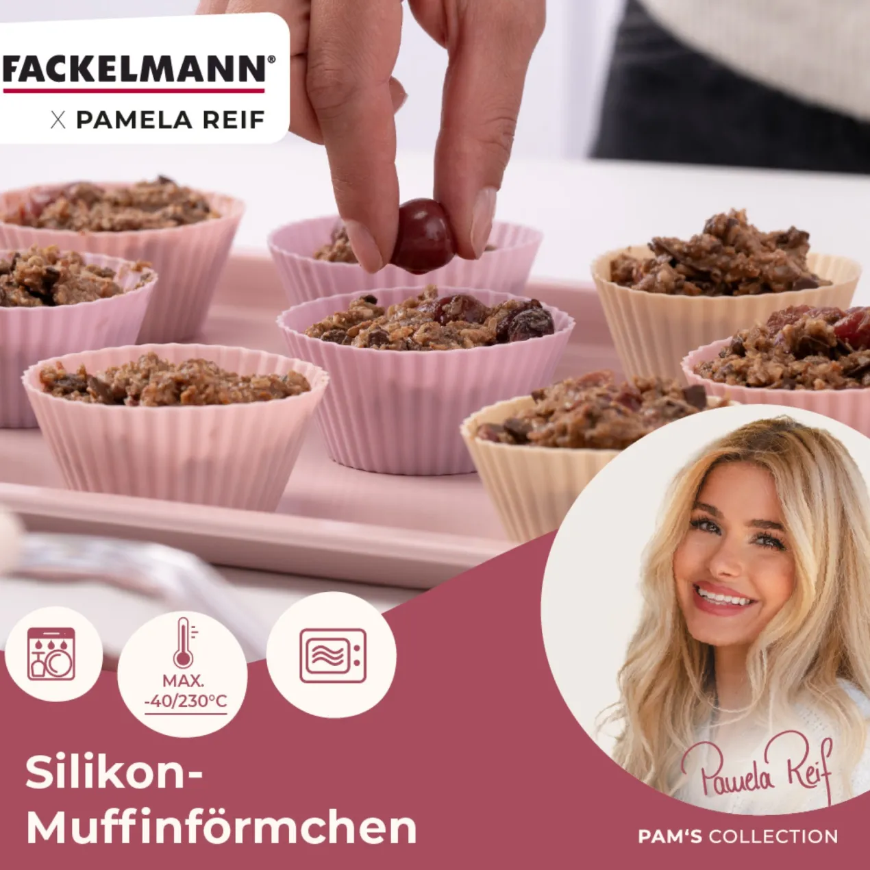 Pamela Reif Muffinförmchen, Silikon 12-teilig