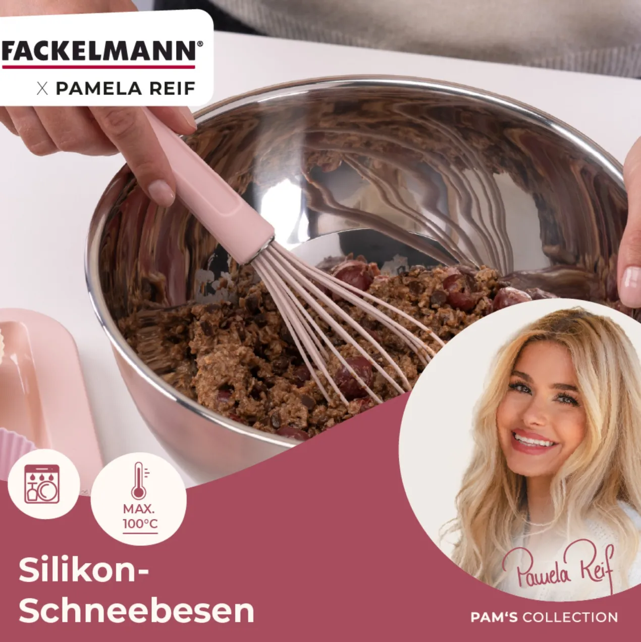 Pamela Reif Schneebesen Rosa, Silikon