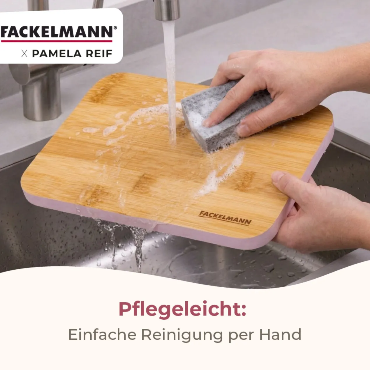 Pamela Reif Schneidebrett Bambus, 15x21cm