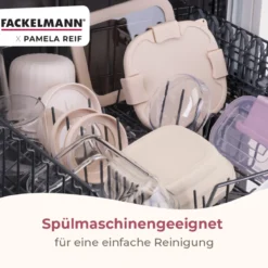 Pamela Reif Snack Box faltbar, eckig, 17x17x7cm, beige