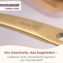 Pamela Reif Stielkasserolle mit Deckel Signature, Ø16cm – 20% Rabatt mit Code: COOK20