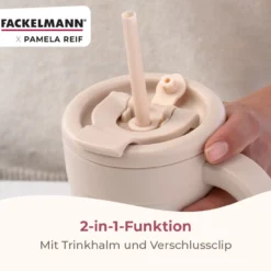 Pamela Reif Thermotrinkbecher Pastell Beige, 420ml