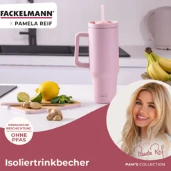 Pamela Reif Thermotrinkbecher Rosa, 1,2L