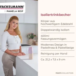 Pamela Reif Thermotrinkflasche mit Becher, 400mL