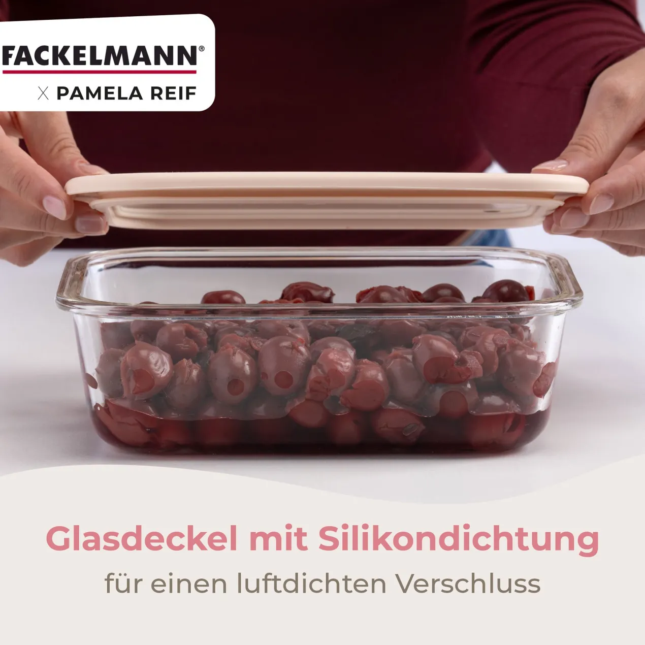 Pamela Reif Vorratsdose Glas, stapelbar