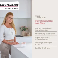 Pamela Reif Vorratsglas 500ml, stapelbar