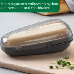 Parmesanreibe mit Behälter, 3-teilig
