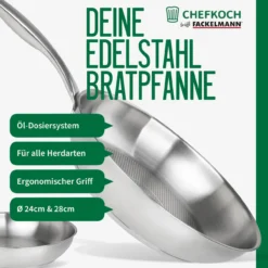 Pfannen-Set München Edelstahl 2-teilig