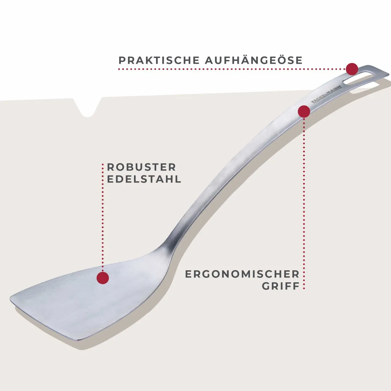 Pfannenwender Essential, Edelstahl