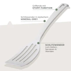 Pfannenwender mit Schlitzen Balance, grau