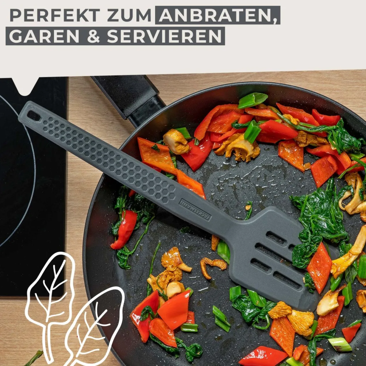 Pfannenwender mit Schlitzen Statement, Silikon