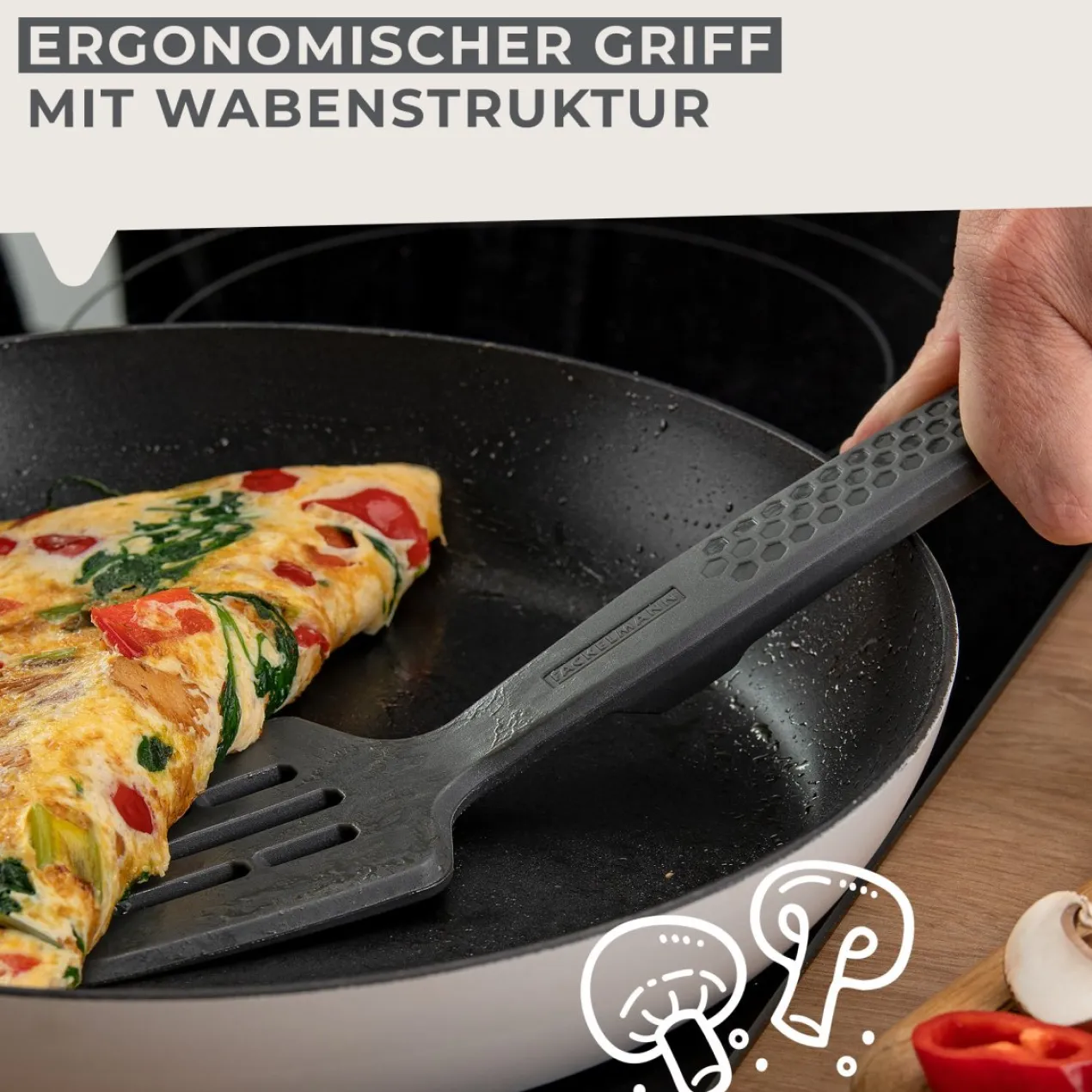 Pfannenwender mit Schlitzen Statement, Silikon