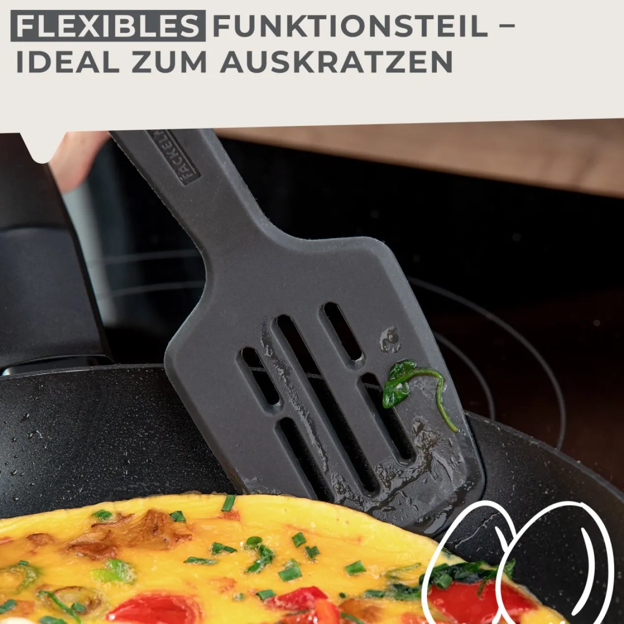 Pfannenwender mit Schlitzen Statement, Silikon