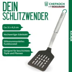 Pfannenwender mit Schlitzen München, 31cm