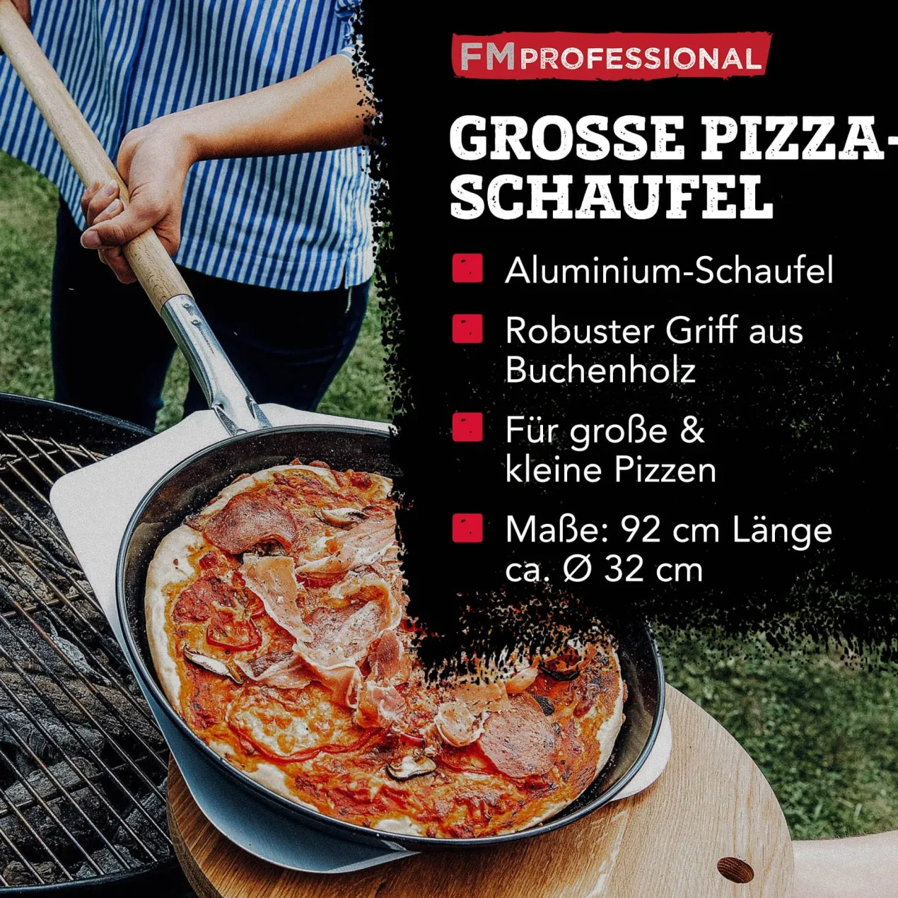 Pizzaschaufel, 91cm, FSC™-zertifizierte Buche
