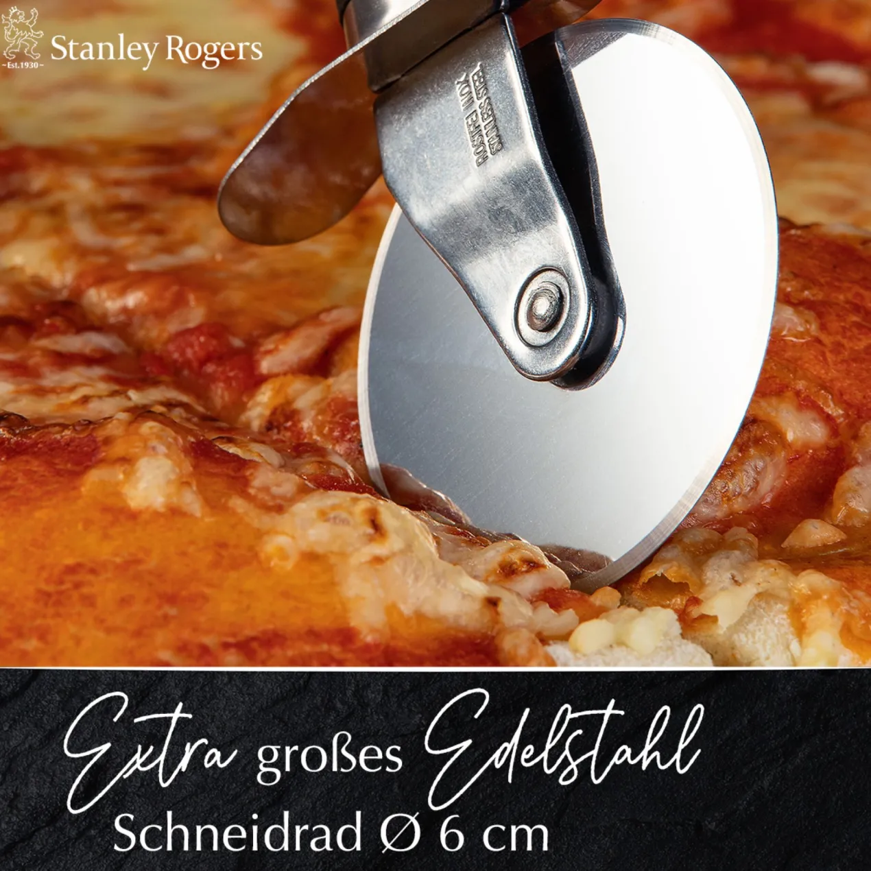 Pizzaschneider Pride, 18cm, Edelstahl