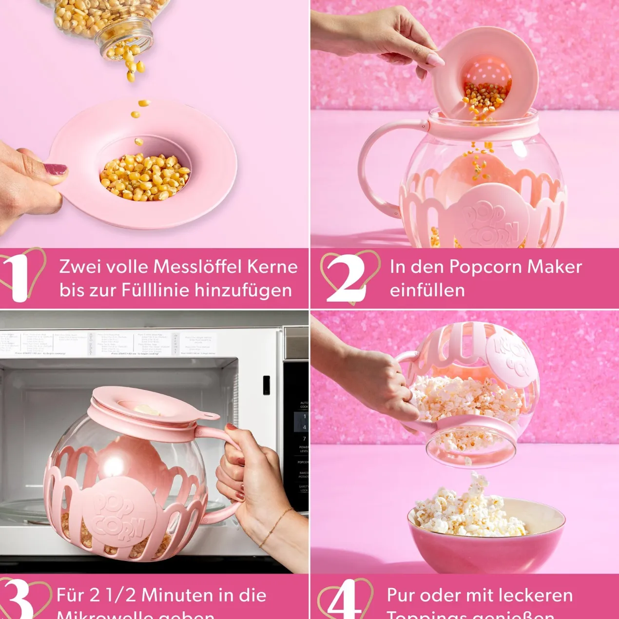 Popcorn-Maker für Mikrowelle, 3L