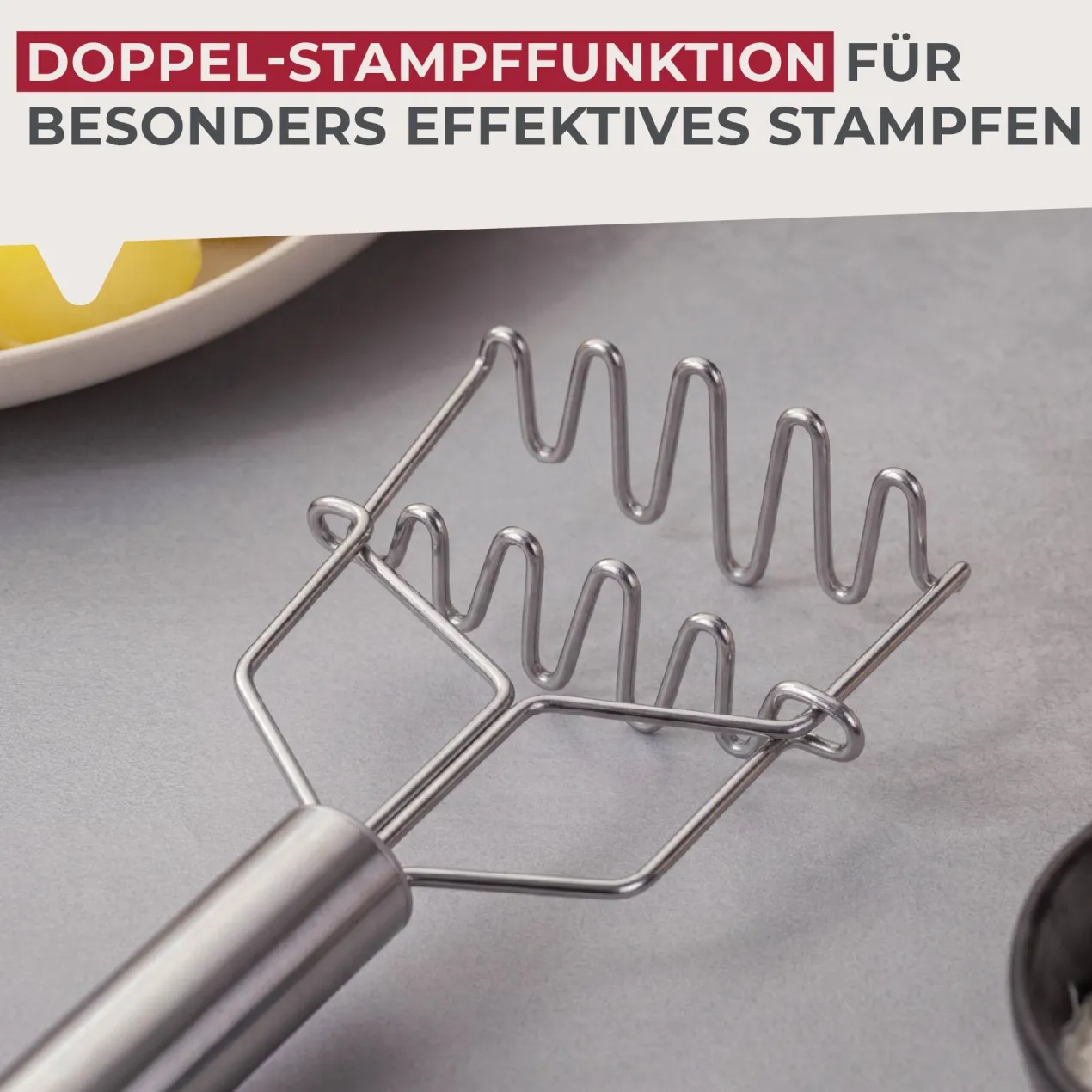 Premium Kartoffelstampfer, 28cm