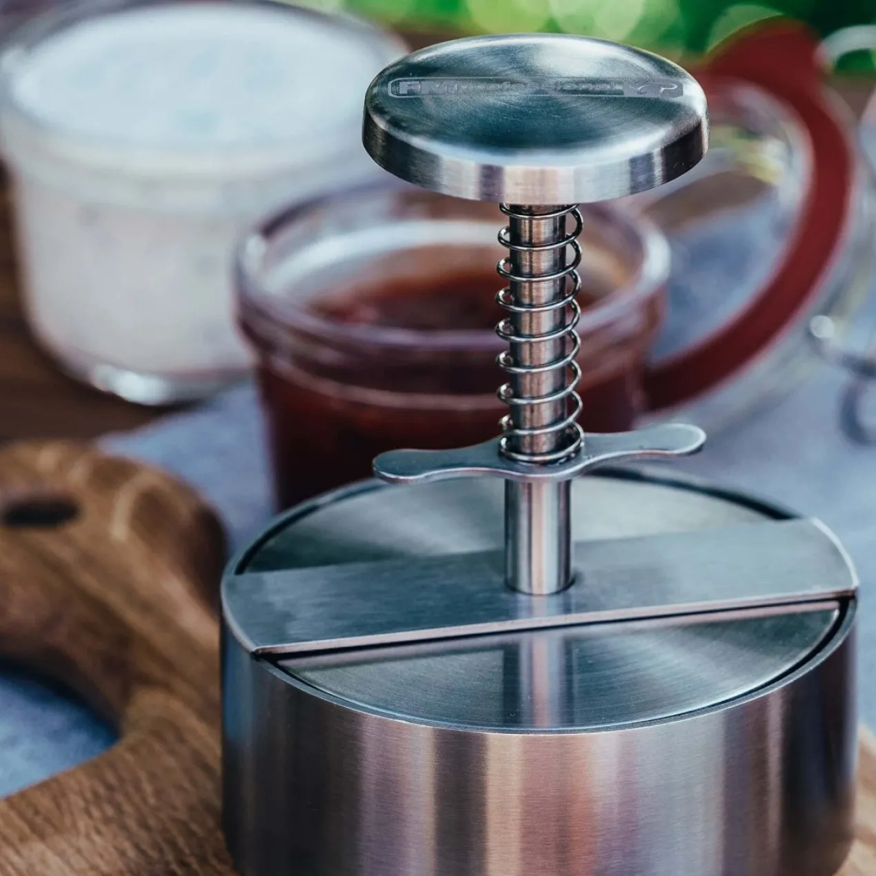 Profi-Burgerpresse, Edelstahl