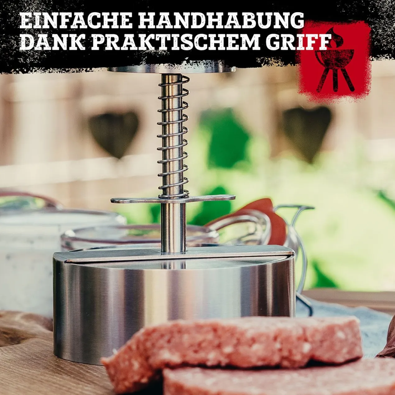 Profi-Burgerpresse, Edelstahl
