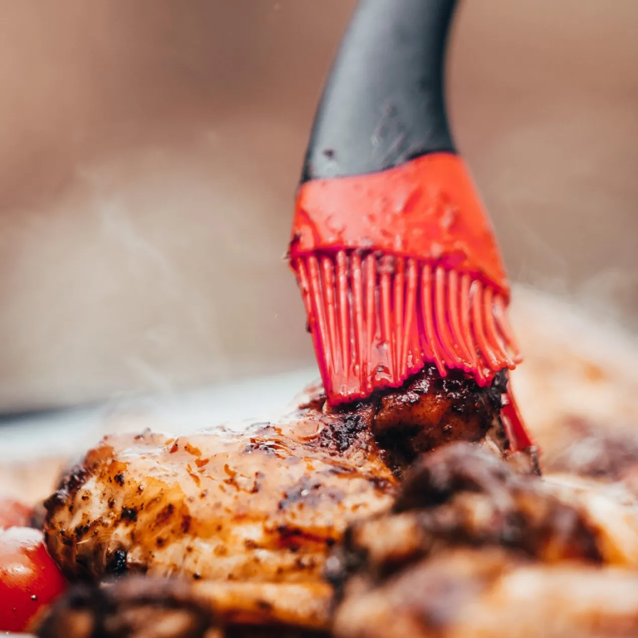 Profi-Grillpinsel, 22 cm, Silikon