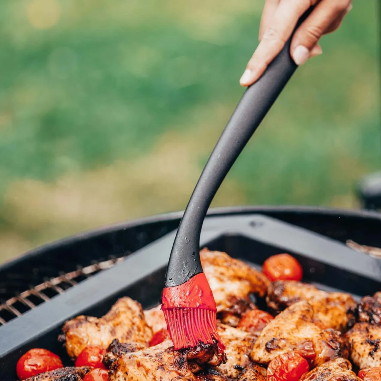 Profi-Grillpinsel, 35 cm, Silikon