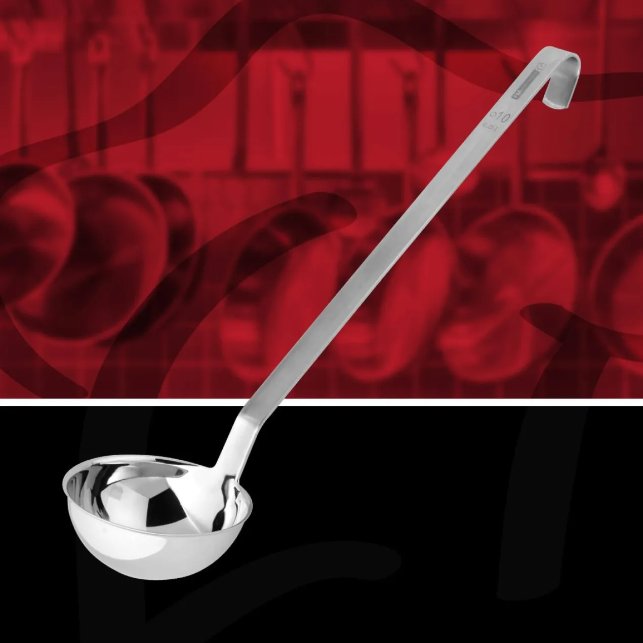 Profi-Schöpflöffel, 43cm, Edelstahl