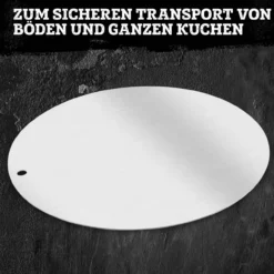 Profi-Tortenunterlage, Ø32cm, Aluminium